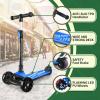 imageBesrey Kick Scooter for Kids Ages 310 3Wheel Folding Scooter with Adjustable Height LED Light Wheels Extra Wide Deck for Outdoor ActivitiesDark Blue