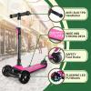 imageBesrey Kick Scooter for Kids Ages 310 3Wheel Folding Scooter with Adjustable Height LED Light Wheels Extra Wide Deck for Outdoor ActivitiesPink