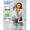 imagebesrey Baby Hip Carrier Adjustable Waist Belt Carrier Ergonomic M Position Baby Hip Seat Carrie Up to 44lb Easy Fold Up Infant Hipseat with Fanny PackGrey