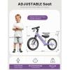 imagebesrey Toddler Balance Bike 2 Year Old AllMetal Frame  12quot MotionActivated Lighting Wheels  AllTerrain  Kids Bike with Padded Adjustable Seat  Gift Bike for Boys Girls 2 3 4 5 Years OldPurple
