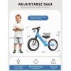 imagebesrey Toddler Balance Bike 2 Year Old AllMetal Frame  12quot MotionActivated Lighting Wheels  AllTerrain  Kids Bike with Padded Adjustable Seat  Gift Bike for Boys Girls 2 3 4 5 Years OldLight Blue