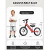 imagebesrey Toddler Balance Bike 2 Year Old AllMetal Frame  12quot MotionActivated Lighting Wheels  AllTerrain  Kids Bike with Padded Adjustable Seat  Gift Bike for Boys Girls 2 3 4 5 Years OldRed