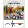 imagebesrey Toddler Balance Bike 2 Year Old AllMetal Frame  12quot MotionActivated Lighting Wheels  AllTerrain  Kids Bike with Padded Adjustable Seat  Gift Bike for Boys Girls 2 3 4 5 Years OldPurple