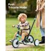 imagebesrey Toddler Bike 13 Years OldToddler Tricycle with Spare Wheel5 in 1 Kids Trike with Push HandleBackrest and Safety BeltBalance Bike 1 Year OldBirthday Gift and Toy for Boys and GirlsGreen