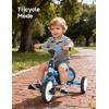 imagebesrey Toddler Bike 13 Years OldToddler Tricycle with Spare Wheel5 in 1 Kids Trike with Push HandleBackrest and Safety BeltBalance Bike 1 Year OldBirthday Gift and Toy for Boys and GirlsLight Blue