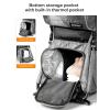 imagebesrey Baby Backpack Carrier Toddler Hiking Backpack with Safety 3Height Seat Adjustable StrapsampWaist Belt Foldable Frame Lightweight Large Capacity Child Carrier for Hiking Silver GreySilver Grey