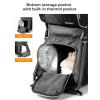 imagebesrey Baby Backpack Carrier Toddler Hiking Backpack with Safety 3Height Seat Adjustable StrapsampWaist Belt Foldable Frame Lightweight Large Capacity Child Carrier for Hiking Silver GreyShiny Black