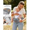 imagebesrey Ergonomic Baby Carrier with Hip Seat No Back Pain Support Breathable Mesh 6in1 Positions Newborn to Toddler Adjustable Waist Stool Carrier with Storage Pockets